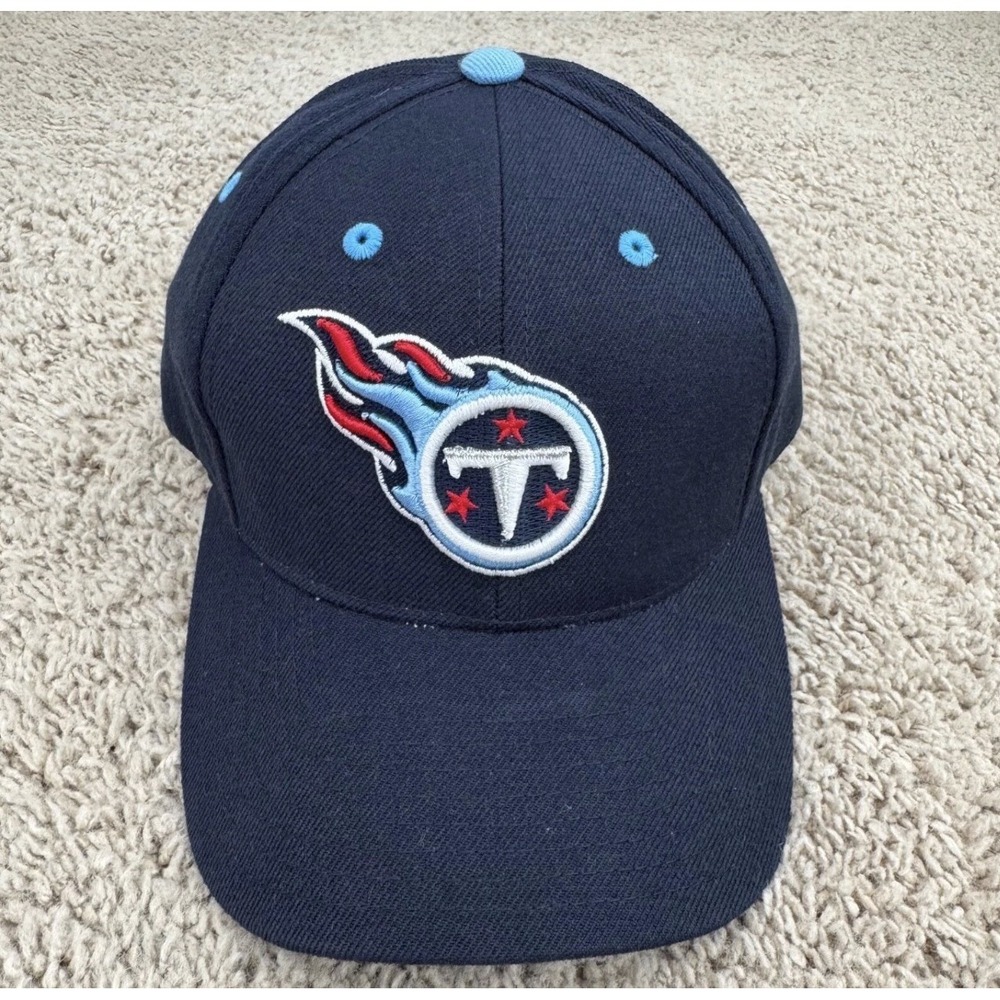 Tennessee Titans Hat Reebok Navy Core Classic 3D Logo StrapBack Vtg 2000 Cap NWT - Picture 2 of 11